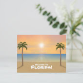 Welkom in Florida: Beach Scene Briefkaart (Staand voorkant)
