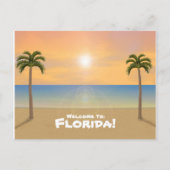 Welkom in Florida: Beach Scene Briefkaart (Voorkant)