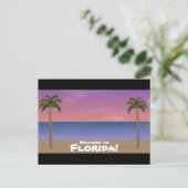 Welkom in Florida: Beach Scene Briefkaart (Staand voorkant)