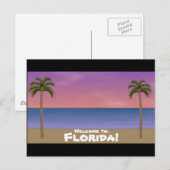 Welkom in Florida: Beach Scene Briefkaart (Voorkant / Achterkant)