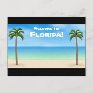Welkom in Florida: Beach Scene Briefkaart