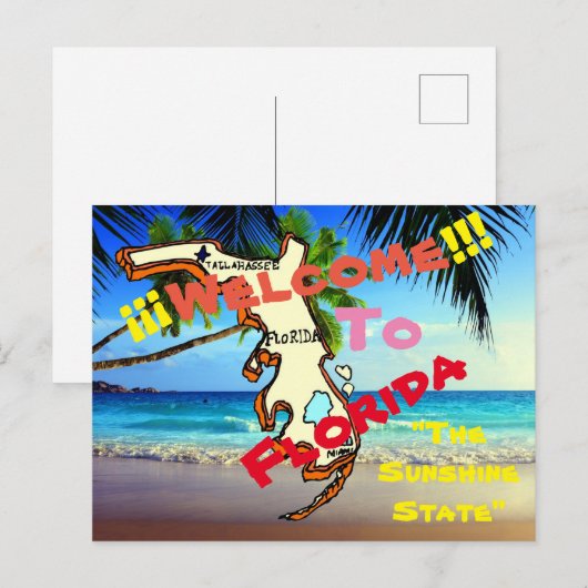 Welkom in Florida Briefkaart (Voorkant / Achterkant)