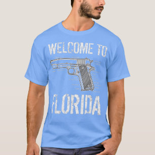 Welkom in Florida, de staat Gunshine T-shirt