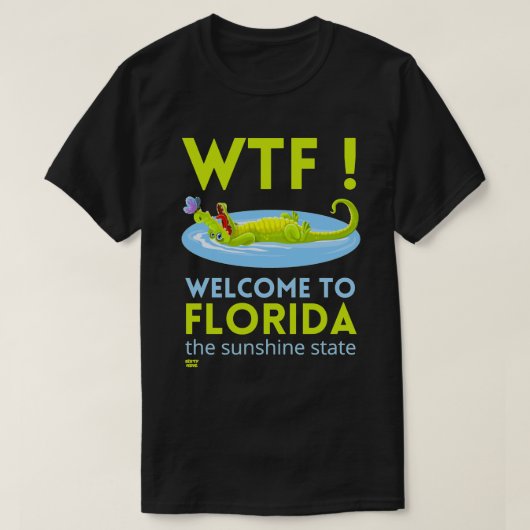 "WELKOM IN FLORIDA" grappig T-shirt (Design voorkant)