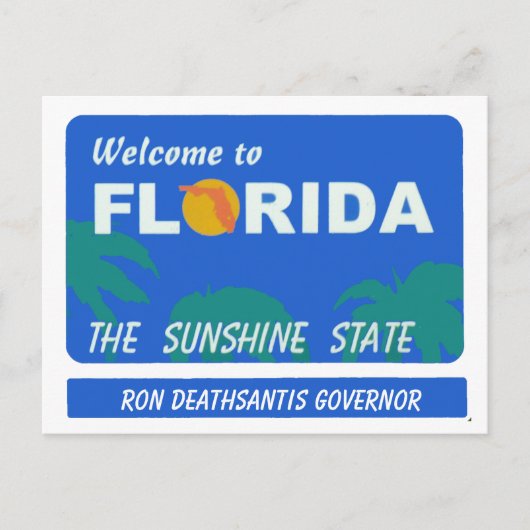 Welkom in Florida Jouw tekst Briefkaart (Voorkant)