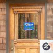 Welkom in Florida Jouw tekst Raamsticker (Huis Deur)