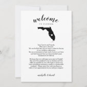 Welkom in Florida | Wedbrief en reisroute (Voorkant)