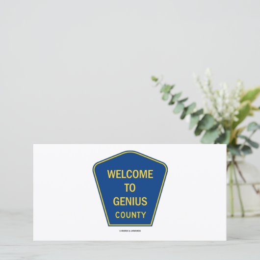 Welkom in Genius County (Borden) (Staand voorkant)