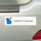 welkom in georgië . bumpersticker (Op auto)
