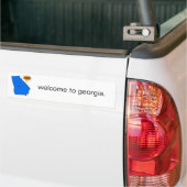welkom in georgië . bumpersticker (Op Truck)