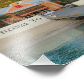 "Welkom in Grand Turk", fotografie, Caribisch gebi Foto Afdruk (Hoek)