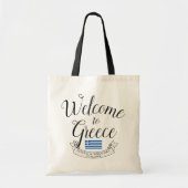 Welkom in Griekenland | Bestemming Huwelijksgunst Tote Bag (Voorkant)
