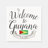 Welkom in Guyana | Aangepast bestemmingshuwelijk Servet (Voorkant)