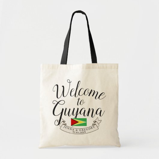 Welkom in Guyana | Aangepast bestemmingshuwelijk Tote Bag (Voorkant)