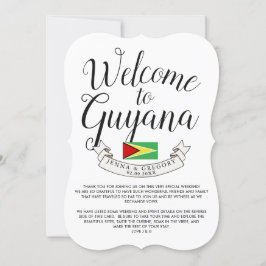 Welkom in Guyana | Bestemming Huwelijk Aangepast Kaart