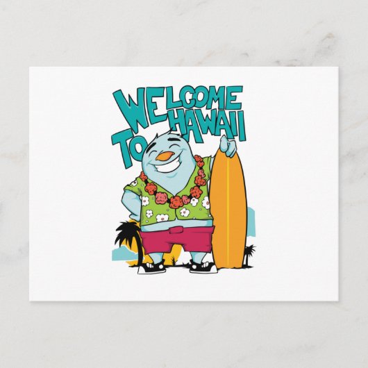 Welkom in Hawaii Briefkaart (Voorkant)