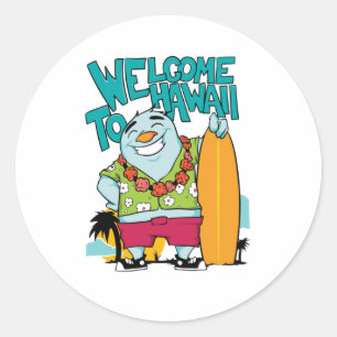Welkom in Hawaii Ronde Sticker