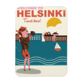 Welkom in Helsinki Finland, poster van het klassie Magneet (Verticaal)