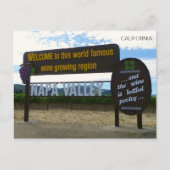 Welkom in het Briefkaart van Napa Valley! (Voorkant)