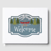 Welkom in het Cabin Guest Book Gastenboek (Voorkant)