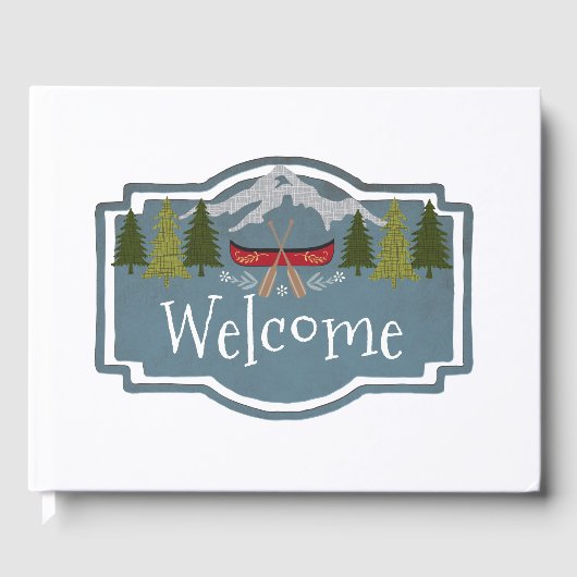 Welkom in het Cabin Guest Book Gastenboek (Voorkant)