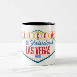 Welkom in het fabuleuze Las Vegas Tweekleurige Koffiemok