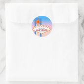 Welkom in het fantastische Las Vegas Ronde Sticker (Tas)