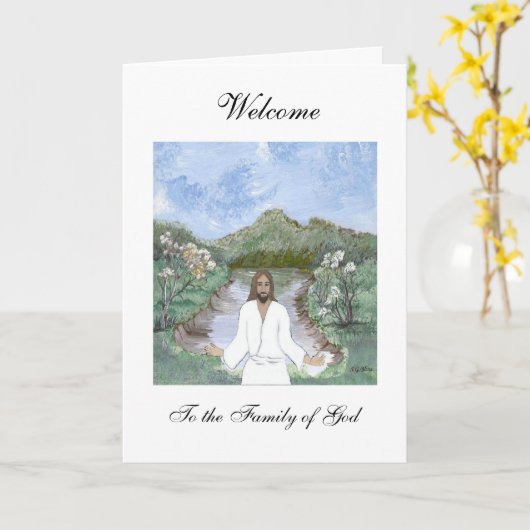 Welkom in het gezin van God Kaart (Gele Bloem)