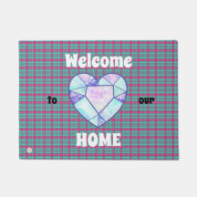 Welkom in het huis, Heart Diamond Tartan Pattern