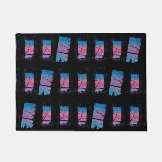 Welkom in het huis van katten deurmat (Voorkant)