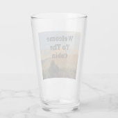 Welkom in het landschap Cabin Arizona Foto Mountai Glas (Achterkant)