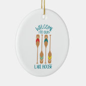 Welkom in het meer keramisch ornament (Rechts)