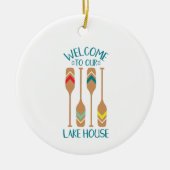 Welkom in het meer keramisch ornament (Voorkant)