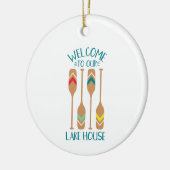 Welkom in het meer keramisch ornament (Links)