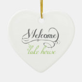 Welkom in het meer keramisch ornament (Voorkant)