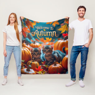 Welkom in het najaar fleece deken