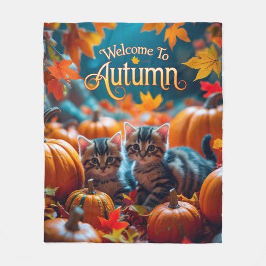 Welkom in het najaar fleece deken (Voorkant)