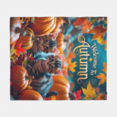 Welkom in het najaar fleece deken (Voorkant (Horizontaal))