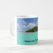 Welkom in het Paradijs! Koffiemok (Voorkant links)