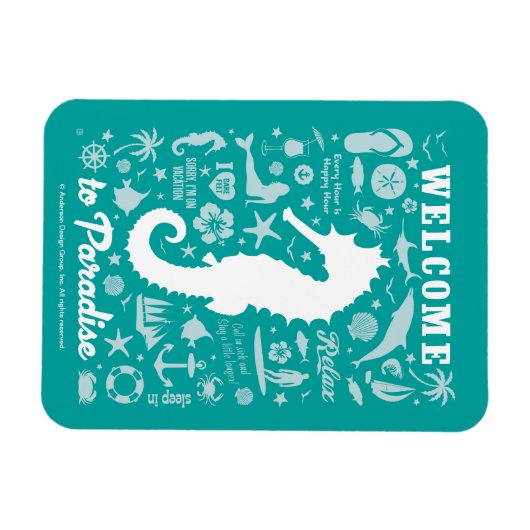 Welkom in het Paradijs Magneet (Horizontaal)