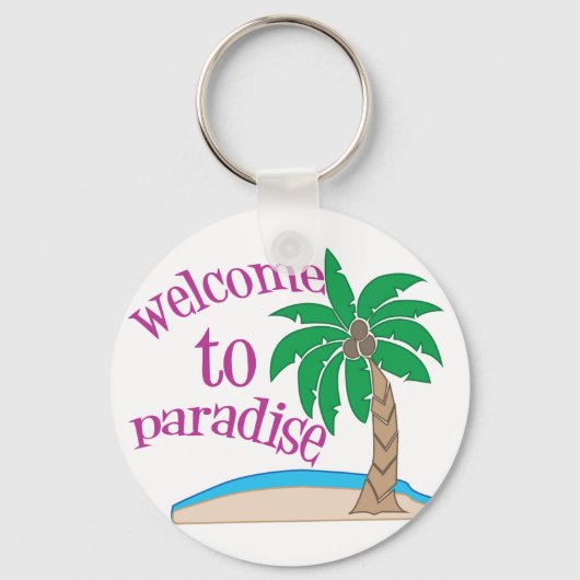 Welkom in het Paradijs Sleutelhanger (Voorkant)