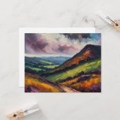 Welkom in het Peak District Kaart (Voorkant / Achterkant in situ)