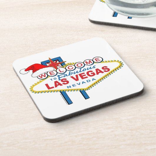 Welkom in het prachtige Kerstmis in Las Vegas Bier Onderzetter (Linkerzijde)