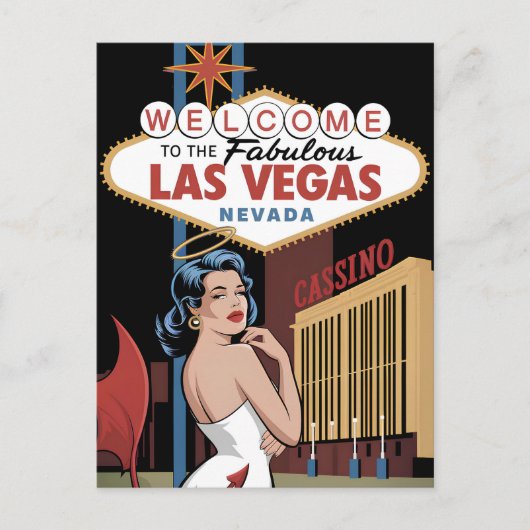 Welkom in het prachtige Las Vegas Nevada Briefkaart (Voorkant)