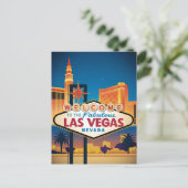 Welkom in het prachtige Las Vegas Nevada Briefkaart (Staand voorkant)
