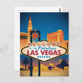 Welkom in het prachtige Las Vegas Nevada Briefkaart (Voorkant / Achterkant)