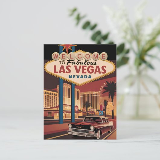 Welkom in het prachtige Las Vegas Nevada Briefkaart (Staand voorkant)