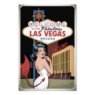 Welkom in het prachtige Las Vegas Nevada Foto Afdruk