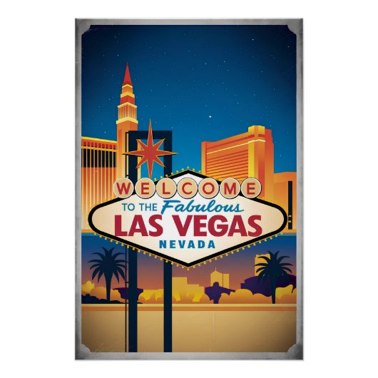 Welkom in het prachtige Las Vegas Nevada Perfect Poster (Voorkant)