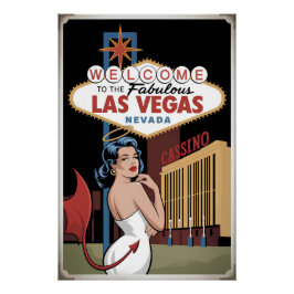 Welkom in het prachtige Las Vegas Nevada Perfect Poster